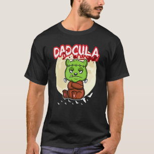 Mans Dadcula Dracule Vampier Dad Halloween Feest F T-shirt
