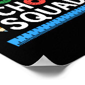 Mans eerste dag van homeschool squad online leerli poster (Hoek)