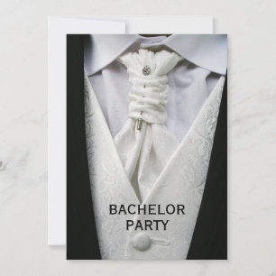 Mans Elegant Pak Bachelorfeest Kaart