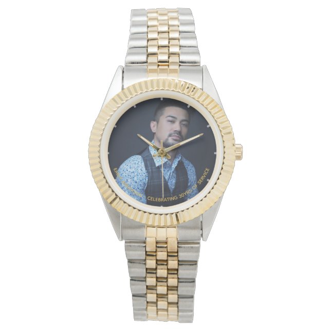 Mans FOTO Kijk UITVAART - Herinneringsnaam Horloge (Voorkant)