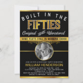 Mans Funny Ingebouwd in de jaren vijftig Verjaarda Kaart (Voorkant)