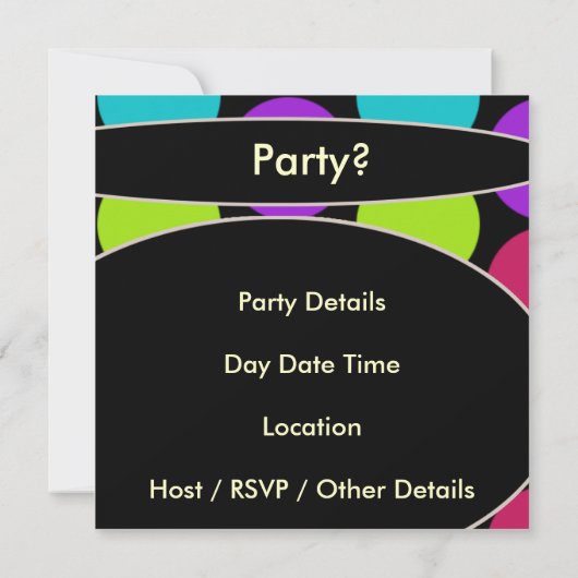 Mans Funny Retro 50ste Verjaardagsfeest Kaart (Achterkant)