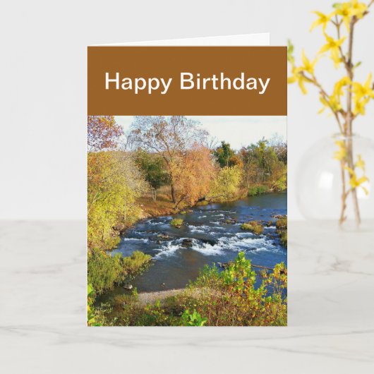 Mans Gelukkige Verjaardag Shoal Creek Missouri   Kaart (Gele Bloem)