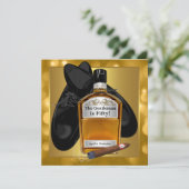 Mans Gold 50ste verjaardagsfeestje Kaart (Staand voorkant)