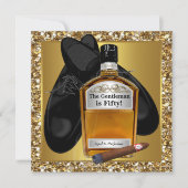 Mans Gold Aged to Perfection 50ste verjaardagsfees Kaart (Voorkant)