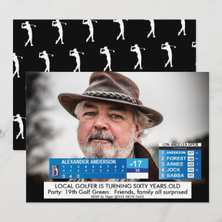 Mans Grappige 🏌️♂Golf Nieuws 40e 50e 60e Verjaar Kaart