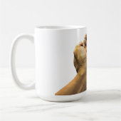 mans hand houden vlinder digitale natuur kunst koffiemok (Links)