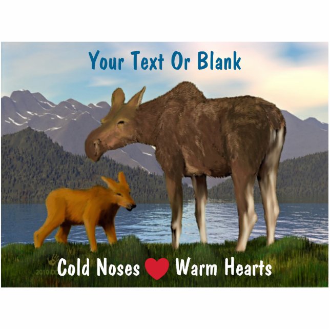 Mans in de weide fotobeeldje magneet (Voorkant)