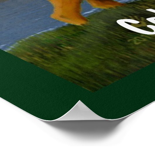 Mans in de weide poster (Hoek)