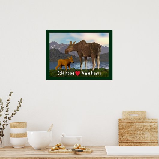 Mans in de weide poster (Keuken)