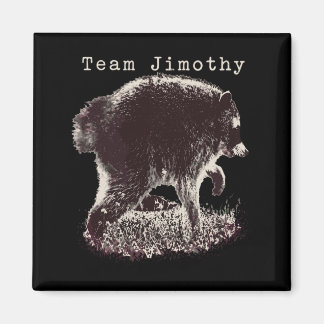 Mans Jimothy Wasbeer Grappige Vuilnisbeer Team Magneet