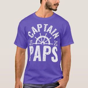 Mans Kapitein Paps Boot Eigenaar Meer Varend Vader T-shirt