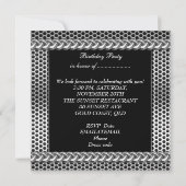 Mans Mannen 60th Silver Metday Kaart (Achterkant)