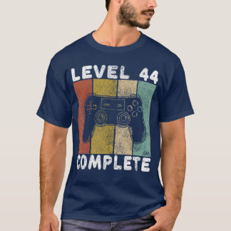Mans Mens 44e Verjaardag Mannen Gamen Level 44 Com T-shirt