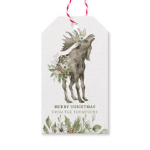 Mans met bloemen | Vroegere kerstcadeauLabels