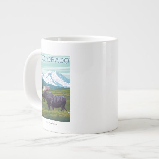 Mans met MountainColorado Grote Koffiekop (Links)