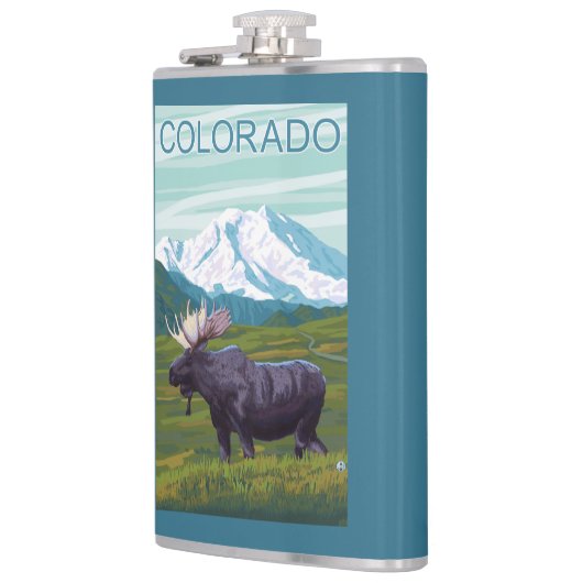 Mans met MountainColorado Heupfles (Links)