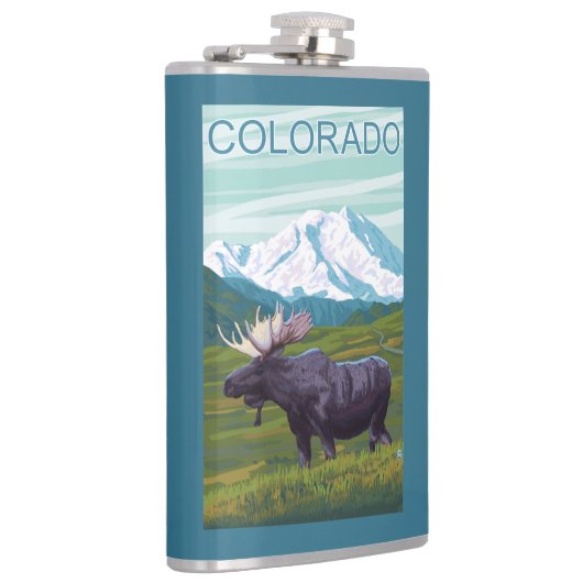 Mans met MountainColorado Heupfles (Rechts)