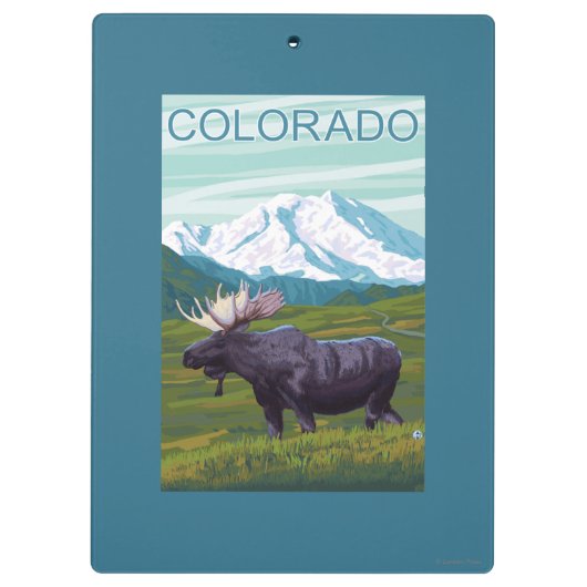 Mans met MountainColorado Klembord (Achterkant)