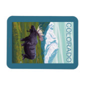 Mans met MountainColorado Magneet (Horizontaal)
