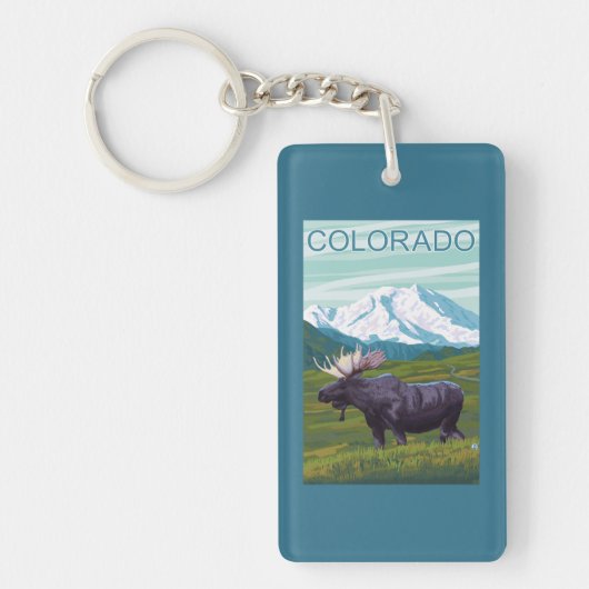 Mans met MountainColorado Sleutelhanger (Voorkant)