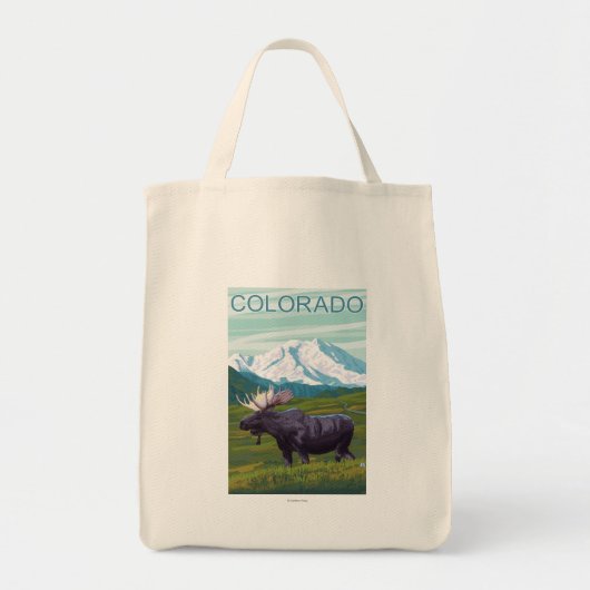 Mans met MountainColorado Tote Bag (Voorkant)