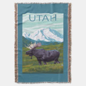 Mans met MountainUtah Deken (Voorkant Verticaal)
