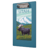 Mans met MountainUtah Klembord (Links)