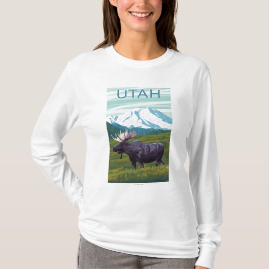 Mans met MountainUtah T-shirt (Voorkant)