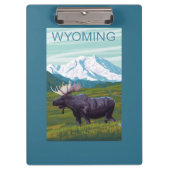 Mans met MountainWyoming Klembord (Voorkant)
