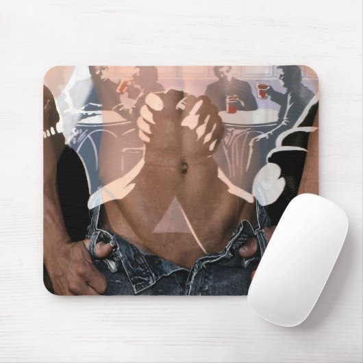 Mans Night Out Mousepad Muismat (Met muis)