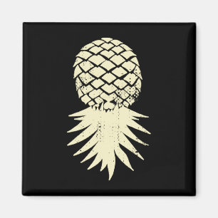 Mans omgekeerde ananas subtiele vakantie grappig magneet