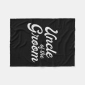 Mans oom van de bruidegom shirts voor mannen grapp fleece deken (Voorkant (Horizontaal))