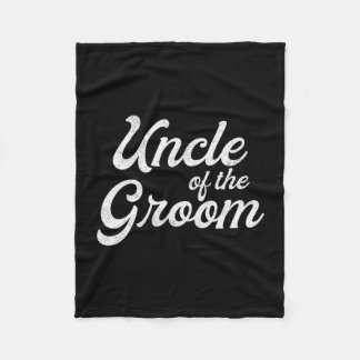 Mans oom van de bruidegom shirts voor mannen grapp fleece deken