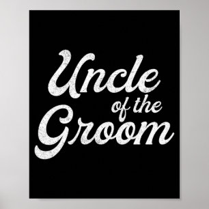 Mans oom van de bruidegom shirts voor mannen grapp poster
