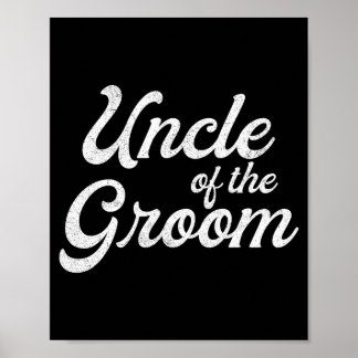 Mans oom van de bruidegom shirts voor mannen grapp poster