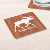 Mans op de weetherde pijn kartonnen onderzetters (Schuin)