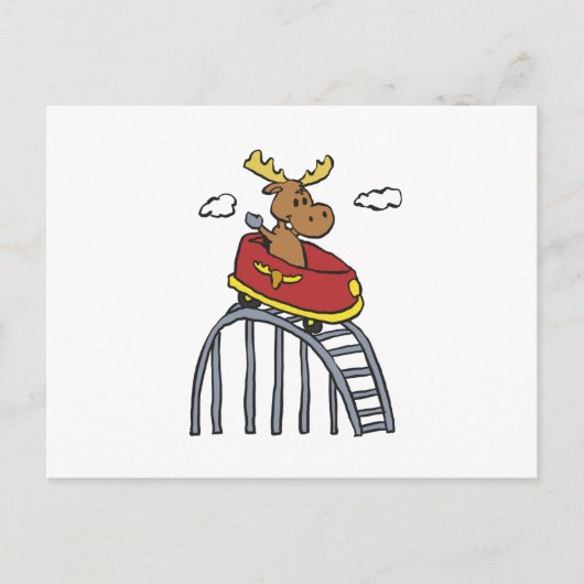 Mans op het Onderzetter Roller | achtergrondkleur  Briefkaart (Voorkant)