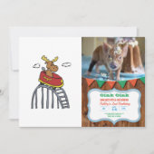 Mans op het Onderzetter Roller | achtergrondkleur Kaart (Voorkant)