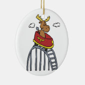 Mans op het Onderzetter Roller | achtergrondkleur  Keramisch Ornament (Rechts)