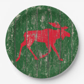 Mans op uw kleurloos hout papieren bordje (Voorkant)