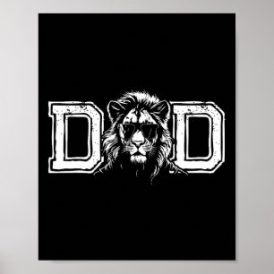 Mans Papa Geweldige Leeuwenkoning Zonnebril - Vade Poster