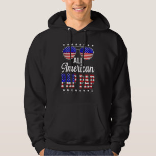 Mans Retro Vaderdag All American Pap Pap Us Vl Hoodie