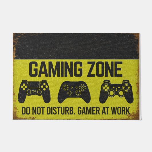 Man's Room Doormat, Gaming Zone Deurmat (Voorkant)