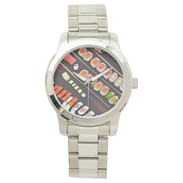Mans Sushi Watch for the Sush Lover Horloge (Voorkant)