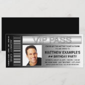 Mans Ticket Verjaardagsfeestje Kaart (Voorkant / Achterkant)