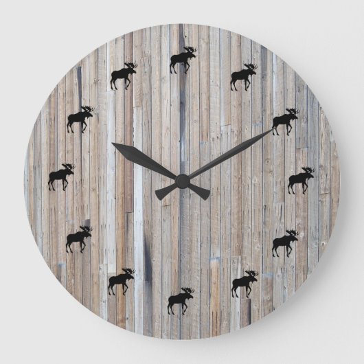 Mans time Barn Wood Clock Design Grote Klok (Voorkant)