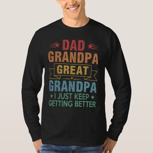 Mans vader opa overgrootvader ik word maar t-shirt (Voorkant)