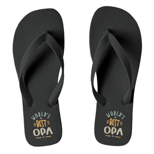Mans Werelds Beste Opa - Vader Opa Cadeau Teenslippers (Voetbed)