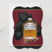 Mans Whiskey en sigaar verjaardagsfeestje Kaart (Voorkant)